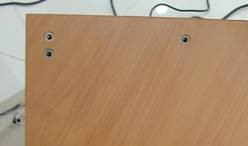 Worktop having Metal Insert on underside